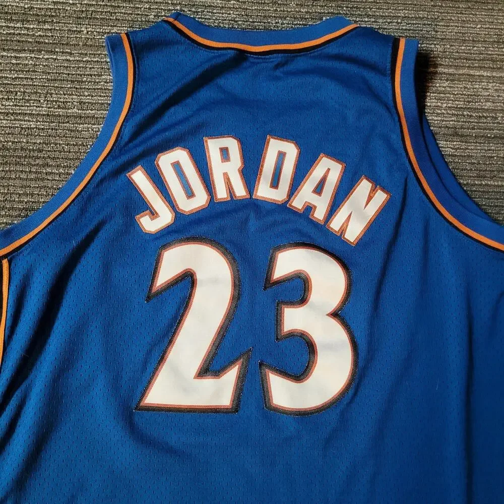 Nike 2001 Michael Jordan #23 Washington Wizards NBA Blue Jersey XXL Swingman